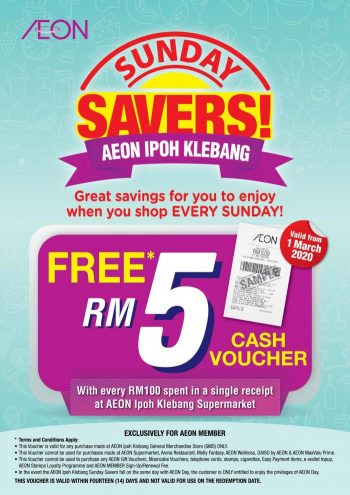 AEON-Sunday-Savers-Promotion-350x495 - Perak Promotions & Freebies Supermarket & Hypermarket 