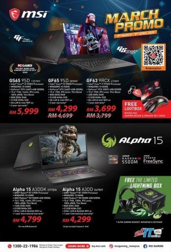 All-It-Hypermarket-MSI-March-Promo-350x515 - Electronics & Computers Johor Kedah Kelantan Kuala Lumpur Laptop Melaka Negeri Sembilan Online Store Pahang Penang Perak Perlis Promotions & Freebies Putrajaya Sabah Sarawak Selangor Terengganu 