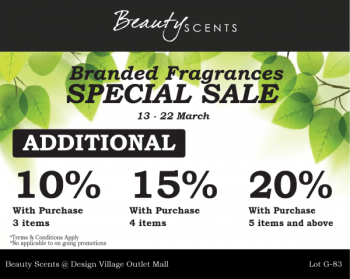 Beauty-Scents-Branded-Fragrance-Special-Sale-at-Design-Village-350x279 - Beauty & Health Fragrances Malaysia Sales Penang 