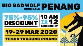 Big-Bad-Wolf-Book-Sale-at-Tesco-Tanjung-Pinang-350x197 - Books & Magazines Malaysia Sales Penang Stationery 