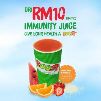 Boost-Juice-Bars-Immunity-Juice-Promotion-350x350 - Beverages Food , Restaurant & Pub Johor Kedah Kelantan Kuala Lumpur Melaka Negeri Sembilan Pahang Penang Perak Perlis Promotions & Freebies Putrajaya Sabah Sarawak Selangor Terengganu 