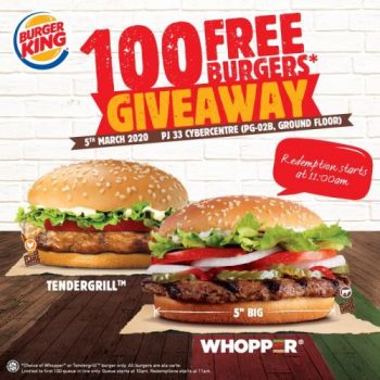 Burger-King-Opening-Promotion-at-PJ-33-350x350 - Beverages Burger Food , Restaurant & Pub Promotions & Freebies Selangor 