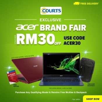 COURTS-Acer-Brand-Fair-Sale-350x350 - Electronics & Computers Johor Kedah Kelantan Kuala Lumpur Laptop Malaysia Sales Melaka Negeri Sembilan Online Store Pahang Penang Perak Perlis Putrajaya Sabah Sarawak Selangor Terengganu 