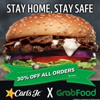 Carls-Jr.-30-off-Promotion-with-GrabFood-350x350 - Beverages Burger Food , Restaurant & Pub Johor Kedah Kelantan Kuala Lumpur Melaka Negeri Sembilan Online Store Pahang Penang Perak Perlis Promotions & Freebies Putrajaya Sabah Sarawak Selangor Terengganu 