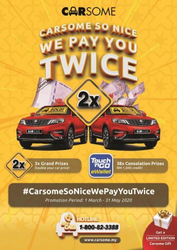 Carsome-5th-Anniversary-Double-Up-Your-Car-Value-Promotion-350x495 - Automotive Johor Kedah Kelantan Kuala Lumpur Melaka Negeri Sembilan Online Store Pahang Penang Perak Perlis Promotions & Freebies Putrajaya Sabah Sarawak Selangor Terengganu 