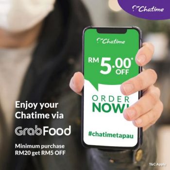 Chatime-RM5-OFF-Promotion-on-GrabFood-350x350 - Beverages Food , Restaurant & Pub Johor Kedah Kelantan Kuala Lumpur Melaka Negeri Sembilan Online Store Pahang Penang Perak Perlis Promotions & Freebies Putrajaya Sabah Sarawak Selangor Terengganu 