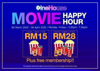 CineHouse-Movie-Happy-Hour-Promotion-350x248 - Cinemas Movie & Music & Games Promotions & Freebies Selangor 
