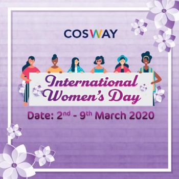 Cosway-International-Womens-Day-Promotion-350x350 - Johor Kedah Kelantan Kuala Lumpur Melaka Negeri Sembilan Others Pahang Penang Perak Perlis Promotions & Freebies Putrajaya Sabah Sarawak Selangor Terengganu 