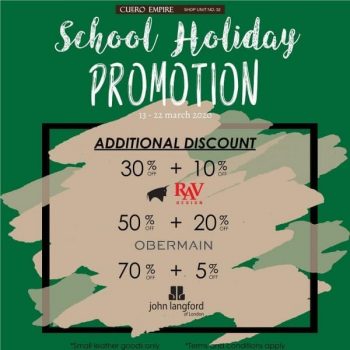 Cuero-Empire-School-Holiday-Promotion-at-Freeport-AFamosa-Outlet-350x350 - Melaka Others Promotions & Freebies 