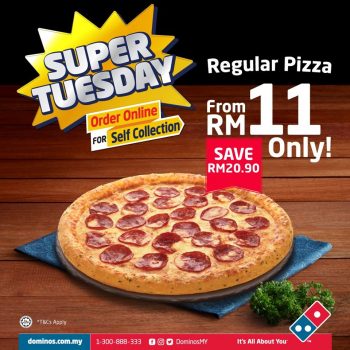 Dominos-Pizza-Super-Tuesday-Promo-350x350 - Beverages Food , Restaurant & Pub Johor Kedah Kelantan Kuala Lumpur Melaka Negeri Sembilan Online Store Pahang Penang Perak Perlis Pizza Promotions & Freebies Putrajaya Sabah Sarawak Selangor Terengganu 