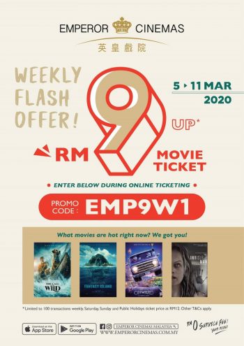Emperor-Cinemas-Weekly-Flash-Offer-Promo-350x495 - Cinemas Johor Movie & Music & Games Promotions & Freebies 