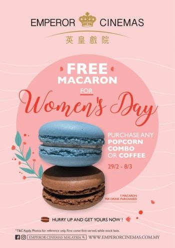 Emperor-Cinemas-Womens-Day-Promo-350x495 - Cinemas Johor Movie & Music & Games Promotions & Freebies 