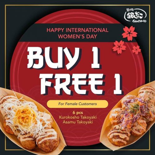 Now Till 10 Mar 2020 Gindaco Women S Day Promo Everydayonsales Com