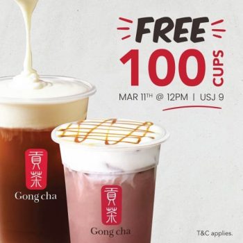 Gong-Cha-Special-Promotion-at-USJ9-350x350 - Beverages Food , Restaurant & Pub Promotions & Freebies Selangor 