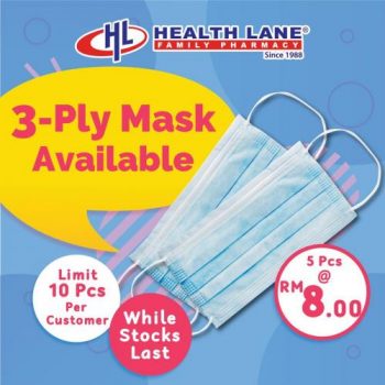 Health-Lane-Pharmacy-3-Ply-Mask-and-Hand-Sanitizer-for-Sale-350x350 - Beauty & Health Health Supplements Johor Kedah Kelantan Kuala Lumpur Melaka Negeri Sembilan Pahang Penang Perak Perlis Promotions & Freebies Putrajaya Sabah Sarawak Selangor Terengganu 