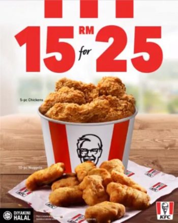 KFC-5-Chicken-10-Nuggets-for-RM25-Promotion-350x438 - Beverages Food , Restaurant & Pub Johor Kuala Lumpur Negeri Sembilan Perak Promotions & Freebies Selangor Terengganu 