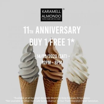 Karamell-Almondo-Anniversary-Promo-350x350 - Beverages Food , Restaurant & Pub Ice Cream Promotions & Freebies Sabah 