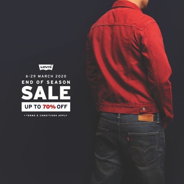 29 Mar 2020: Levi's End of Season Sale 