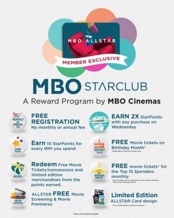 MBO-Cinemas-Starclub-Promotion-350x438 - Cinemas Johor Kedah Kuala Lumpur Melaka Movie & Music & Games Negeri Sembilan Pahang Perak Promotions & Freebies Sabah Sarawak 