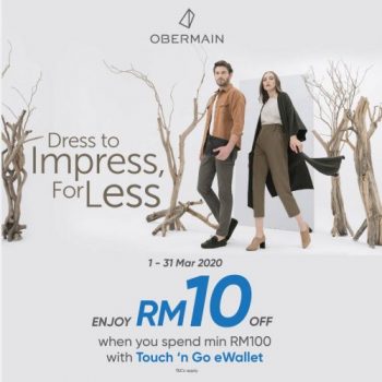 Obermain-Special-Promotion-with-TNG-eWallet-350x350 - Bags Fashion Accessories Fashion Lifestyle & Department Store Johor Kedah Kelantan Kuala Lumpur Melaka Negeri Sembilan Others Pahang Penang Perak Perlis Promotions & Freebies Putrajaya Selangor Terengganu 