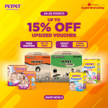 PETPET-Super-Brand-Day-at-Shopee-350x350 - Baby & Kids & Toys Diapers Johor Kedah Kelantan Kuala Lumpur Melaka Negeri Sembilan Online Store Pahang Penang Perak Perlis Promotions & Freebies Putrajaya Sabah Sarawak Selangor Terengganu 