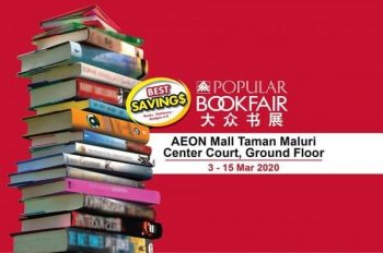 POPULAR-Book-Fair-at-AEON-Mall-Taman-Maluri-350x232 - Books & Magazines Events & Fairs Kuala Lumpur Selangor Stationery 