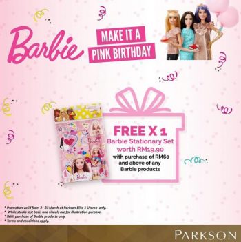 Parkson-Free-HotWheels-Barbie-and-Fisher-Price-Promotion-350x351 - Baby & Kids & Parenting Kuala Lumpur Promotions & Freebies Selangor Supermarket & Hypermarket Toys 