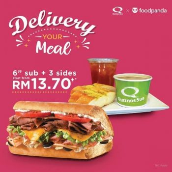 Quiznos-Meal-Delivery-Promo-with-FoodPanda-350x350 - Beverages Food , Restaurant & Pub Johor Kedah Kelantan Kuala Lumpur Melaka Negeri Sembilan Online Store Pahang Penang Perak Perlis Promotions & Freebies Putrajaya Sabah Sarawak Selangor Terengganu 