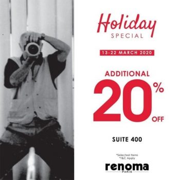Renoma-Paris-Special-Sale-at-Johor-Premium-Outlets-350x350 - Fashion Accessories Fashion Lifestyle & Department Store Footwear Johor Malaysia Sales 