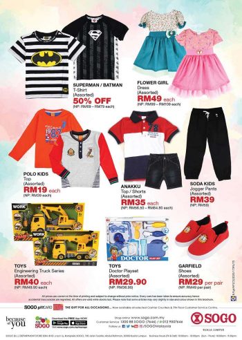 SOGO-Childrens-Hot-Deals-Promotion-1-350x492 - Baby & Kids & Toys Children Fashion Kuala Lumpur Promotions & Freebies Selangor Supermarket & Hypermarket 