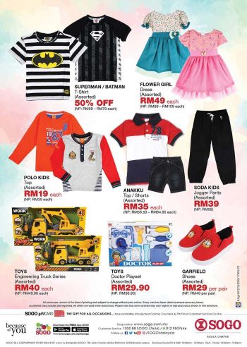 SOGO-Childrens-Hot-Deals-Promotion-1-350x492 - Baby & Kids & Parenting Children Fashion Kuala Lumpur Promotions & Freebies Selangor Supermarket & Hypermarket 