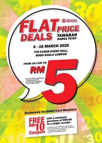 SOGO-Flat-Price-Deals-Promotion-350x492 - Kuala Lumpur Promotions & Freebies Selangor Supermarket & Hypermarket 