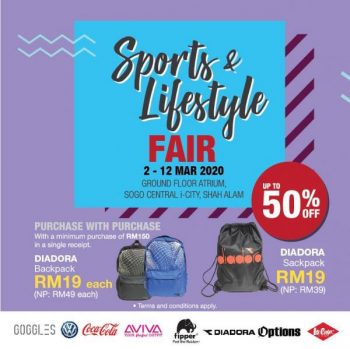 SOGO-Sports-Lifestyle-Fair-Sale-at-Central-i-City-350x349 - Fashion Accessories Fashion Lifestyle & Department Store Malaysia Sales Selangor Sportswear Supermarket & Hypermarket 