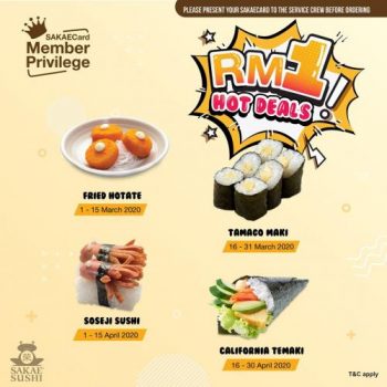 Sakae-Sushi-Member-Privilege-RM1-Hot-Deals-Promotion-350x350 - Beverages Food , Restaurant & Pub Johor Kedah Kelantan Kuala Lumpur Melaka Negeri Sembilan Pahang Penang Perak Perlis Promotions & Freebies Putrajaya Sabah Sarawak Selangor Terengganu 