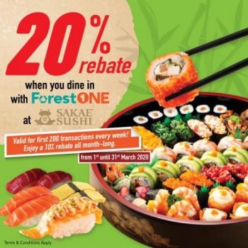 Sakae-Sushi-Rebate-Promotion-with-ForestOne-350x350 - Beverages Food , Restaurant & Pub Johor Kedah Kelantan Kuala Lumpur Melaka Negeri Sembilan Pahang Penang Perak Perlis Promotions & Freebies Putrajaya Sabah Sarawak Selangor Terengganu 