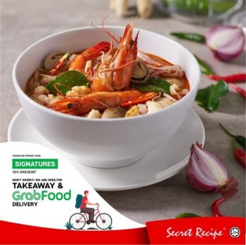 Secret-Recipe-GrabFood-Promotion-1-350x349 - Beverages Food , Restaurant & Pub Promotions & Freebies Sarawak 