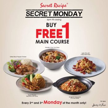 Secret-Recipe-Monday-Promotion-350x350 9 Mar 2020 Onward: Secret Recipe Monday Promotion