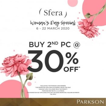 Sfera-Womans-Day-Specials-Promo-at-Parkson-350x350 - Apparels Fashion Accessories Fashion Lifestyle & Department Store Johor Kuala Lumpur Promotions & Freebies Selangor 