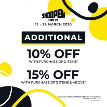 Shoopen-Special-Promotion-at-Freeport-AFamosa-Outlet-350x350 - Fashion Accessories Fashion Lifestyle & Department Store Footwear Melaka Promotions & Freebies 