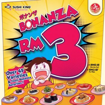 Sushi-King-Bonanza-Sushi-Promo-350x350 - Beverages Food , Restaurant & Pub Johor Kedah Kelantan Kuala Lumpur Melaka Negeri Sembilan Pahang Penang Perak Perlis Promotions & Freebies Putrajaya Sabah Sarawak Selangor Terengganu 