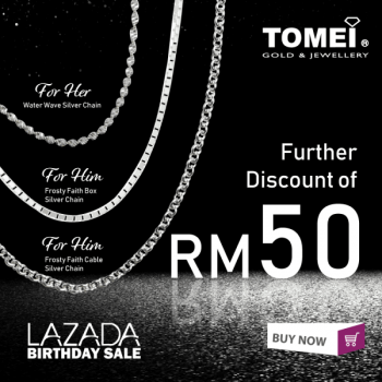 TOMEI-Birthday-Sale-at-Lazada-350x350 - Gifts , Souvenir & Jewellery Jewels Johor Kedah Kelantan Kuala Lumpur Malaysia Sales Melaka Negeri Sembilan Online Store Pahang Penang Perak Perlis Putrajaya Sabah Sarawak Selangor Terengganu 