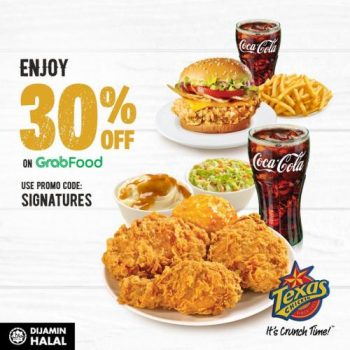 Texas-Chicken-30-OFF-Promotion-on-GrabFood-350x350 - Beverages Food , Restaurant & Pub Johor Kedah Kelantan Kuala Lumpur Melaka Negeri Sembilan Online Store Pahang Penang Perak Perlis Promotions & Freebies Putrajaya Sabah Sarawak Selangor Terengganu 