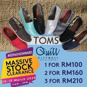 Toms-Massive-Stock-Clearance-Sale-at-Quill-City-Mall-350x350 - Fashion Accessories Fashion Lifestyle & Department Store Footwear Kuala Lumpur Selangor Warehouse Sale & Clearance in Malaysia 