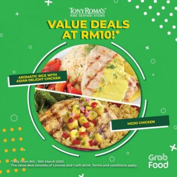 Tony-Romas-Value-Deals-Promotion-at-GrabFood-350x350 - Beverages Food , Restaurant & Pub Johor Kedah Kelantan Kuala Lumpur Melaka Negeri Sembilan Online Store Pahang Penang Perak Perlis Promotions & Freebies Putrajaya Sabah Sarawak Selangor Terengganu 