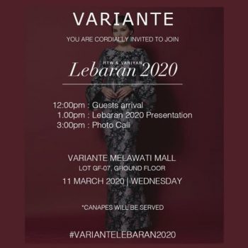 Variante-Special-Event-350x350 - Apparels Events & Fairs Fashion Accessories Fashion Lifestyle & Department Store Kuala Lumpur Selangor 