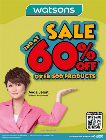 Watsons-60-Off-Sale-350x461 - Beauty & Health Health Supplements Johor Kedah Kelantan Kuala Lumpur Malaysia Sales Melaka Negeri Sembilan Online Store Pahang Penang Perak Perlis Personal Care Putrajaya Sabah Sarawak Selangor Terengganu 