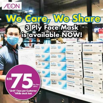 AEON-3-Ply-Face-Mask-Promo-1-350x350 - Johor Kedah Kelantan Kuala Lumpur Melaka Negeri Sembilan Pahang Penang Perak Perlis Promotions & Freebies Putrajaya Sabah Sarawak Selangor Supermarket & Hypermarket Terengganu 