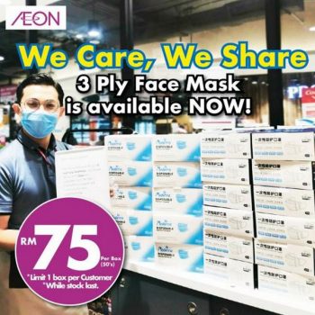 AEON-3-Ply-Face-Mask-Promo-350x350 - Beauty & Health Health Supplements Kuala Lumpur Promotions & Freebies Selangor Supermarket & Hypermarket 