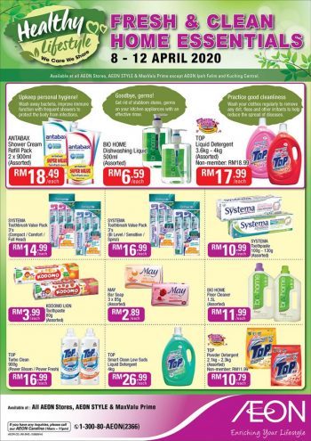 AEON-Fresh-Clean-Home-Essentials-Promotion-350x495 - Johor Kedah Kelantan Kuala Lumpur Melaka Negeri Sembilan Pahang Penang Perak Perlis Promotions & Freebies Putrajaya Sabah Sarawak Selangor Supermarket & Hypermarket Terengganu 