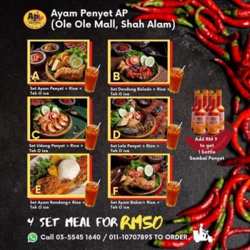 Ayam-Penyet-AP-Set-Meal-Promotion-350x350 - Beverages Food , Restaurant & Pub Promotions & Freebies Selangor 